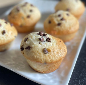 Muffins flocons d'avoine et pépites de chocolat