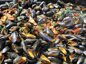 Moules au chorizo à la plancha