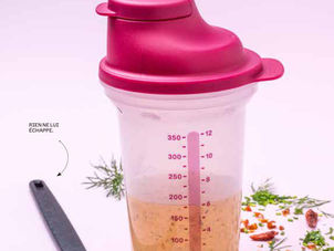 Set Shaker 350 ml et Spatule Silicone Fine Tupperware : Praticité et Performance en Cuisine
