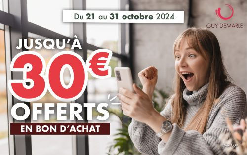 30 € offerts en bon d'achat voir conditions