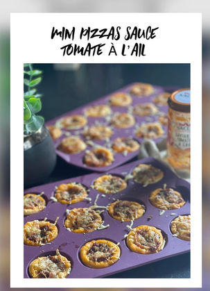 Dégustez l'Apéro avec Style : Mini Pizzas Sauce Tomate à l'Ail de Sacla