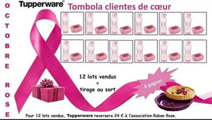 Cookedeliss soutient Octobre rose avec Tupperware et organise plusieurs tombolas ! 