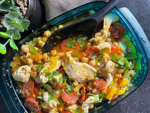 Poulet à l'Andalouse au MicroCook Rectangulaire Tupperware : Une Recette Simple et Savoureuse