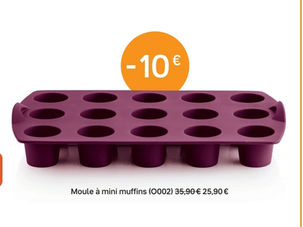 Quelles recettes avec le moule à mini muffins en promotion ?