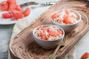Salade légère au crabe et pamplemousse