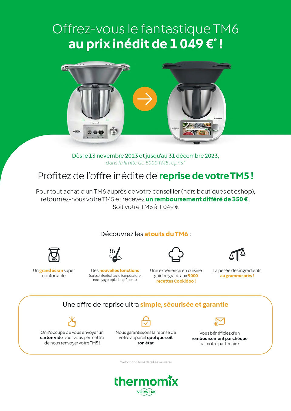 reprise TM5 pour achat TM6
