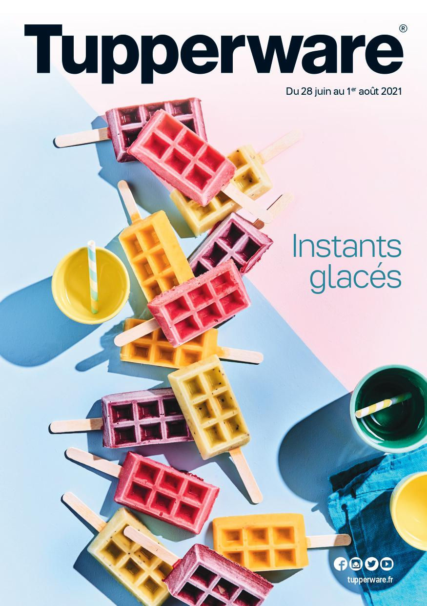 Promotions Tupperware du mois de mai 2021 ! glace gaufres couleur rose jaune