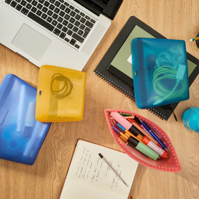 silicone bags bleu bureau