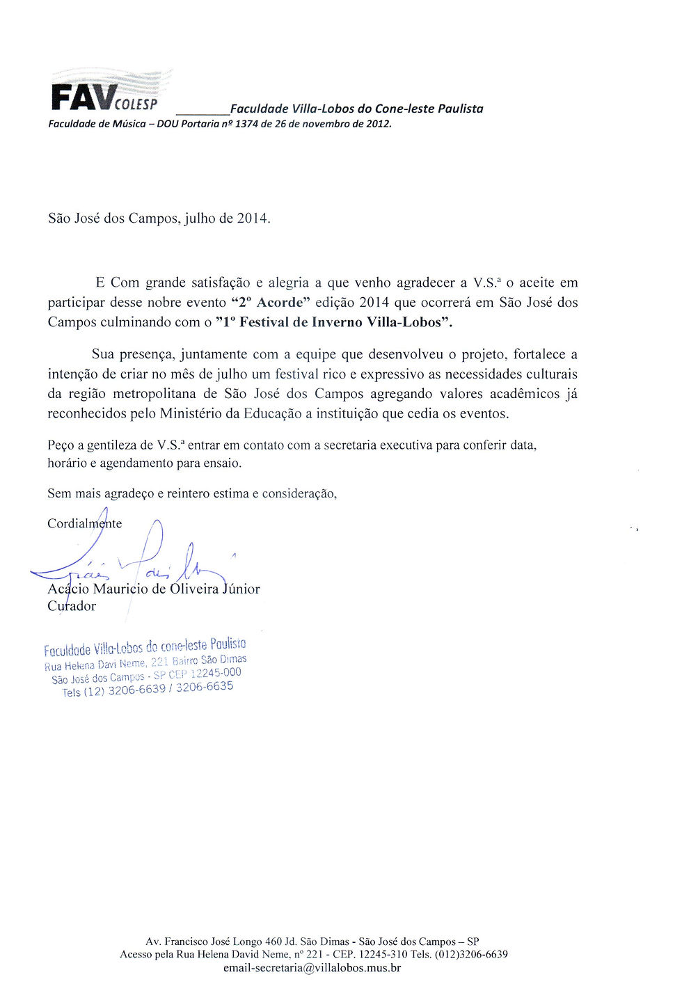 2014-Carta Agradecimento-1o. Fevin