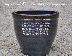 mp - brus123       Brusino  pot, burgundy rust