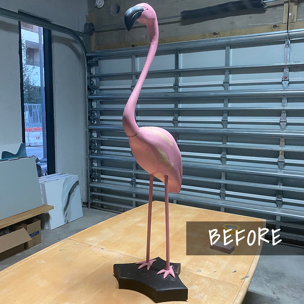 Thumbnail: Flamingo - Sculpture Painting