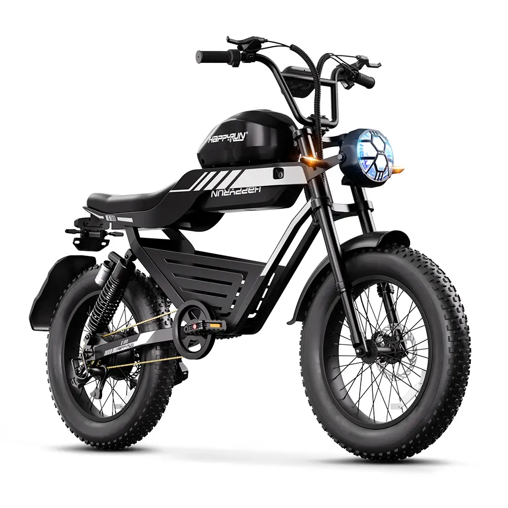 HappyRun G100 Electric Bike with 2000W Dual Battery Long Range