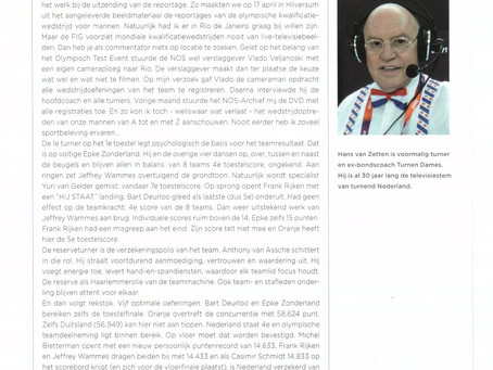Turners, schrijf nog meer geschiedenis!