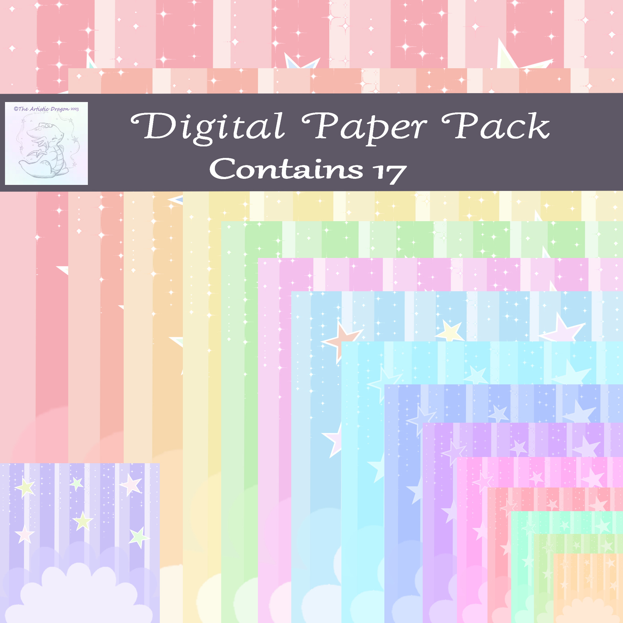 Digital Paper Pack. Pack 163
