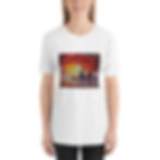 Unisex Mens Womens Africa Sarafi Sunset Giraffes Short-Sleeve T-Shirt