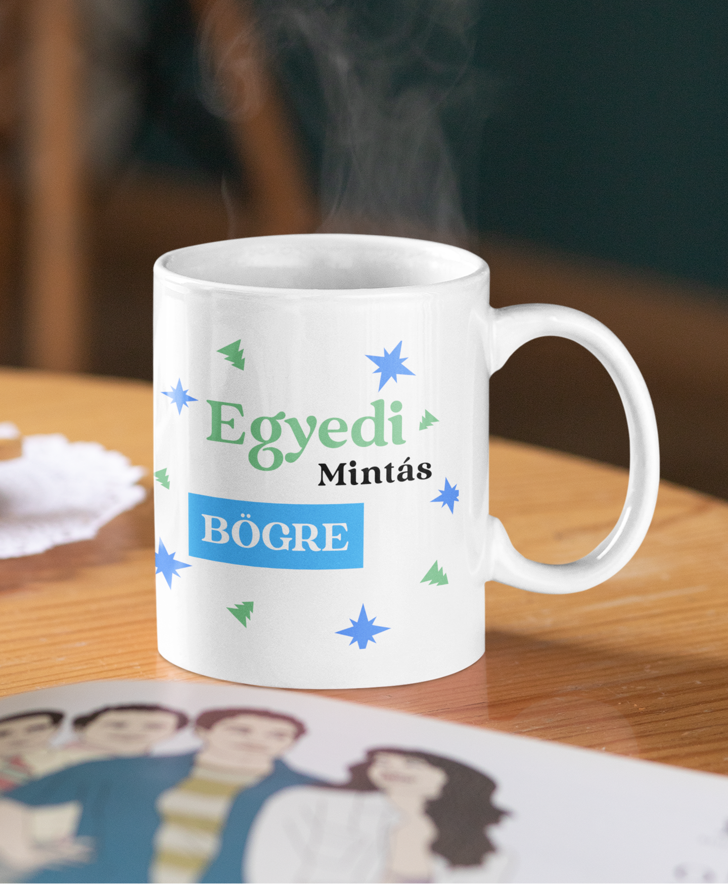 Egyedi mintás bögre