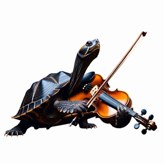 Violin Playing Turtle better.gif