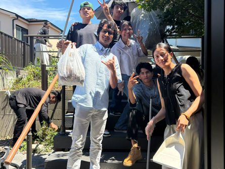 夏休みの清掃活動 ～学校と地域をきれいに～