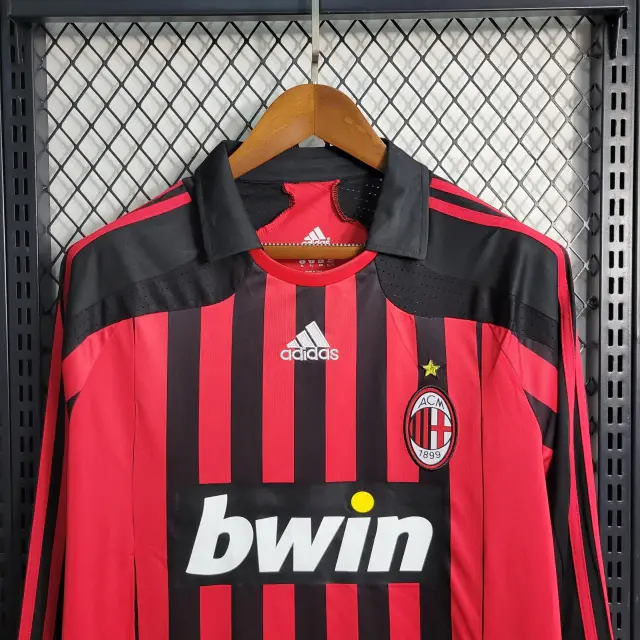 Miniatura: Ac Milan home 2007/2008 Manga Longa 