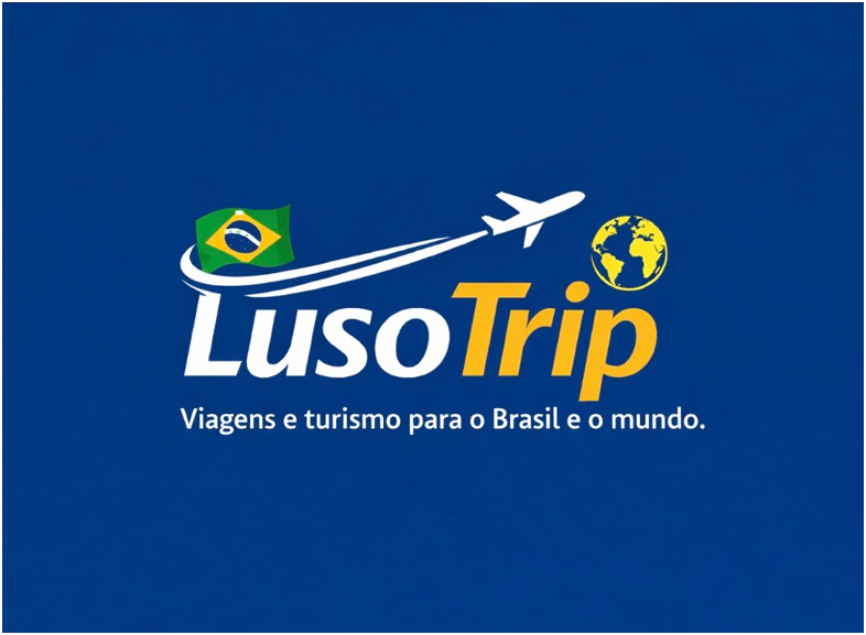 Logo LusoTrip agência de viagens online para o Brasil.