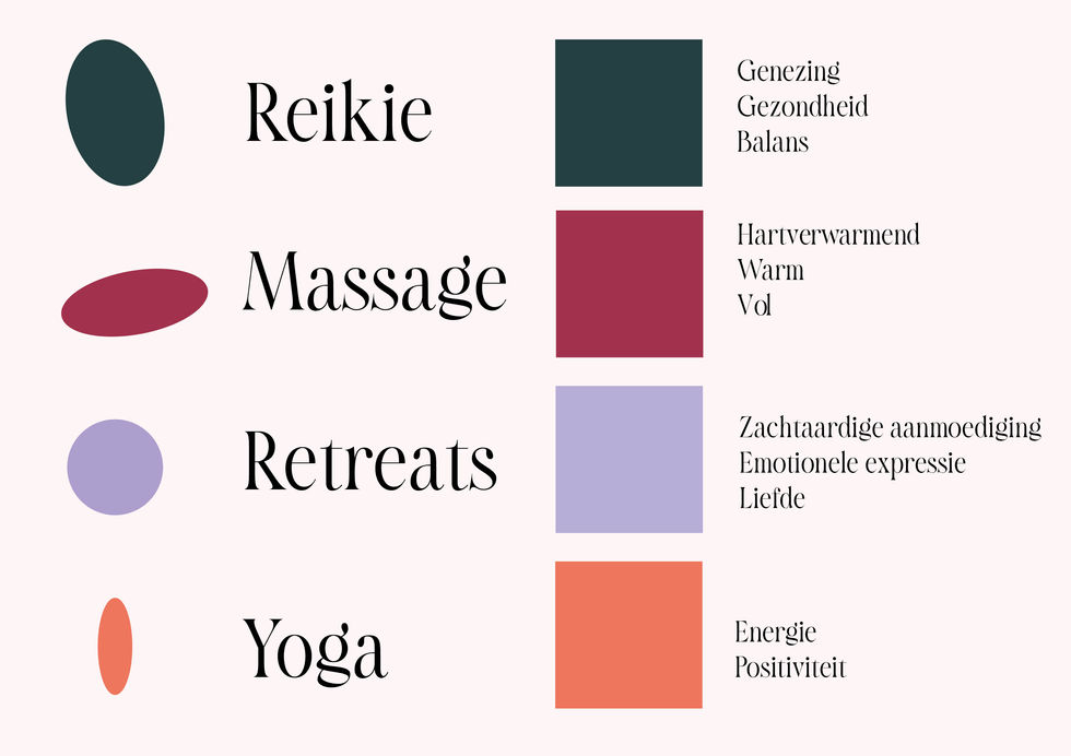 kleuren palet home of selfcare