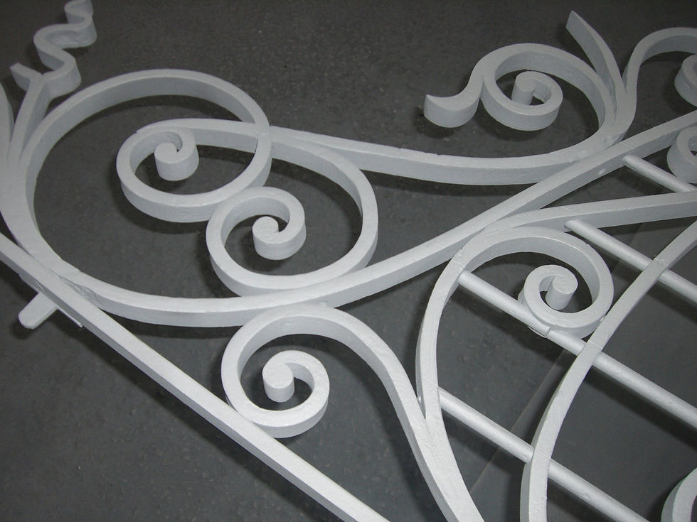 Détail portail métalisé