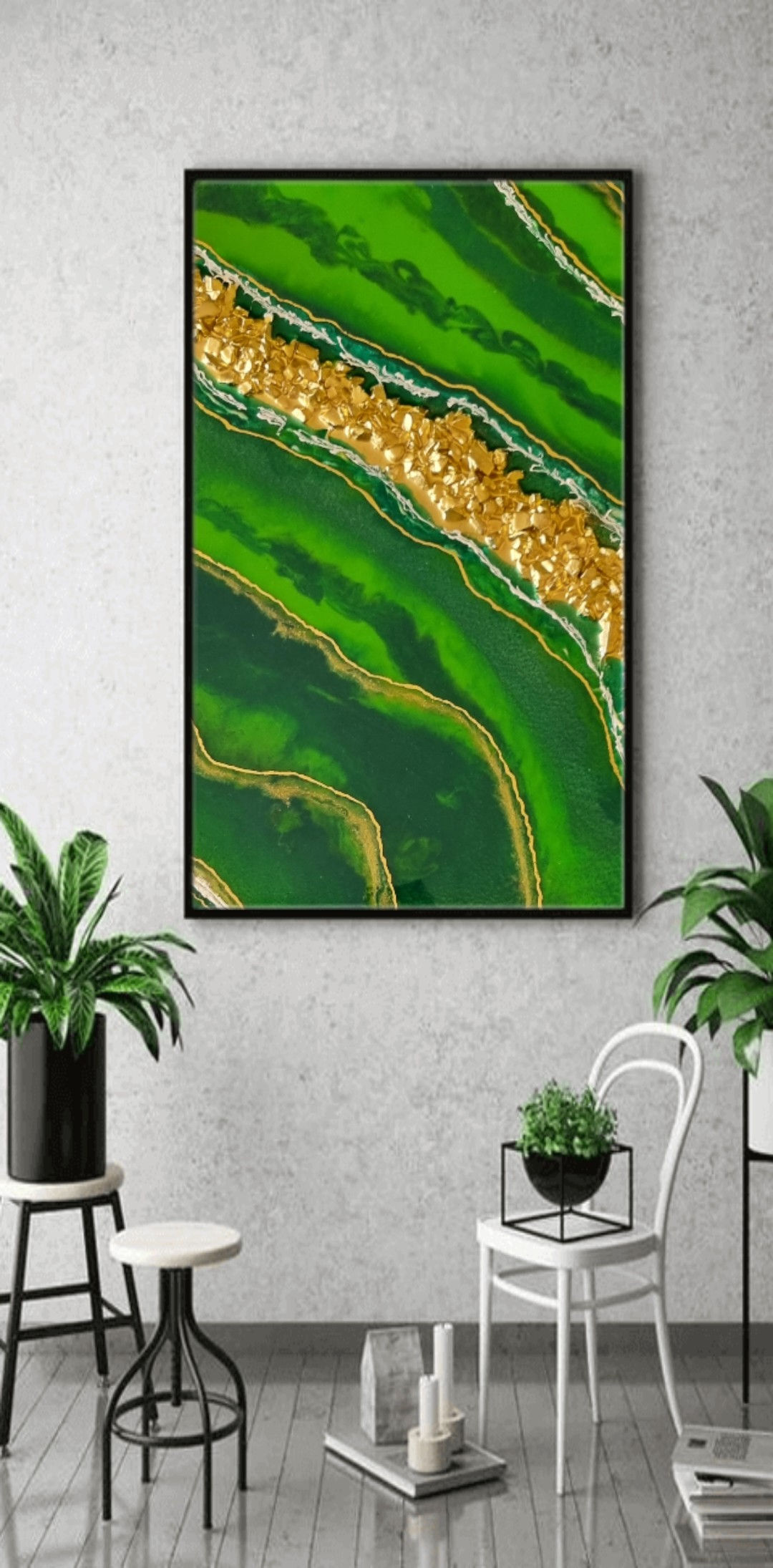 Emerald Gilded Luster