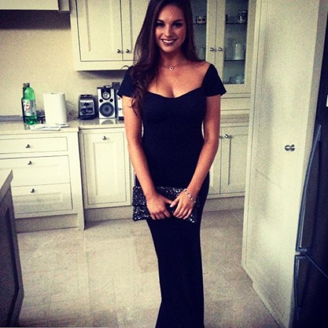 Thumbnail: Black off the Shoulder Dress