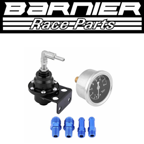 ADJUSTABLE FUEL PRESSURE REGULATOR GAUGE KIT 0160 PSI with 11 Ratio BRP
