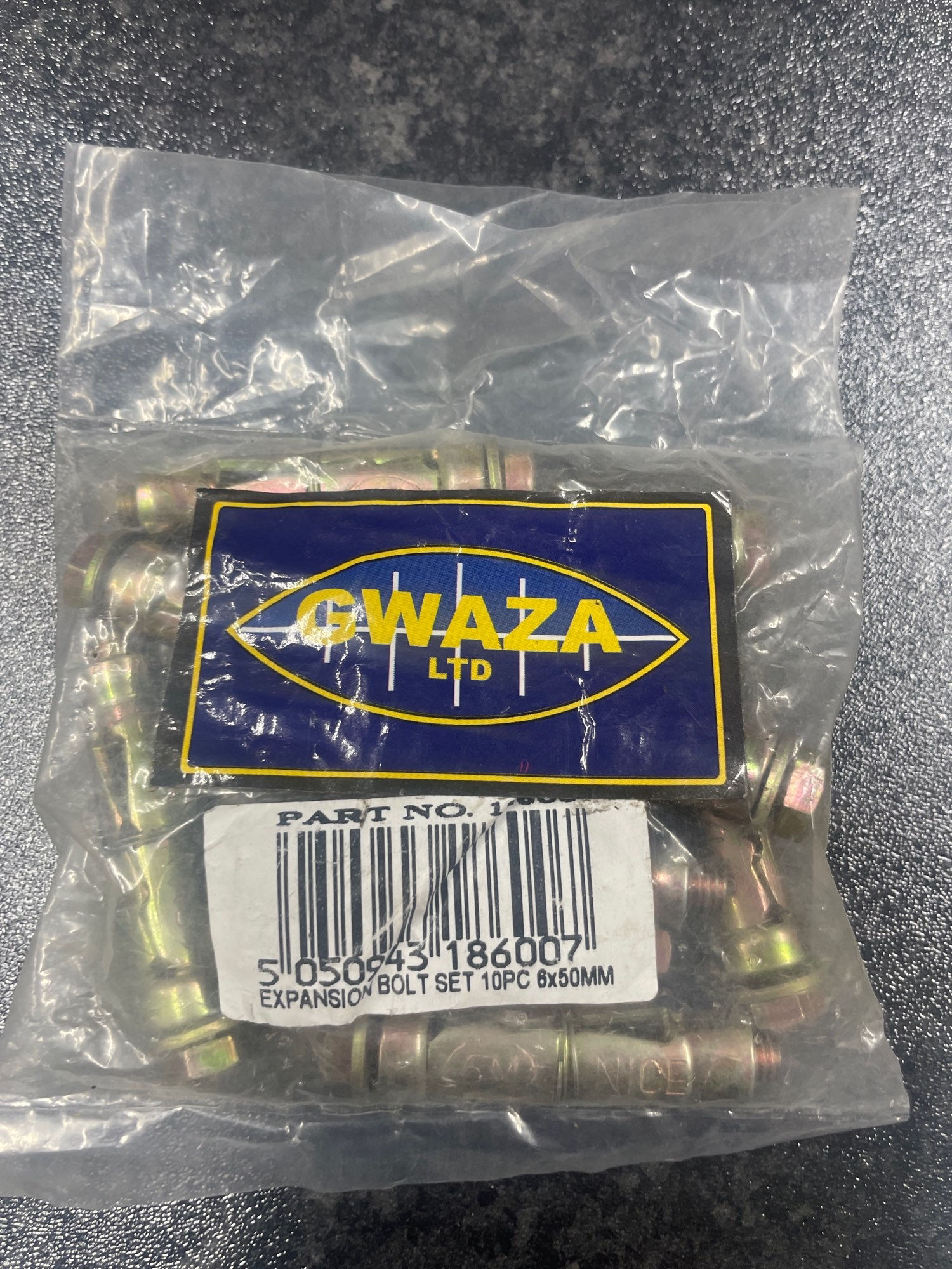 Expanding bolts 8x50 10pcs