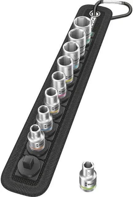 Wera Socket Rail 9 Piece 