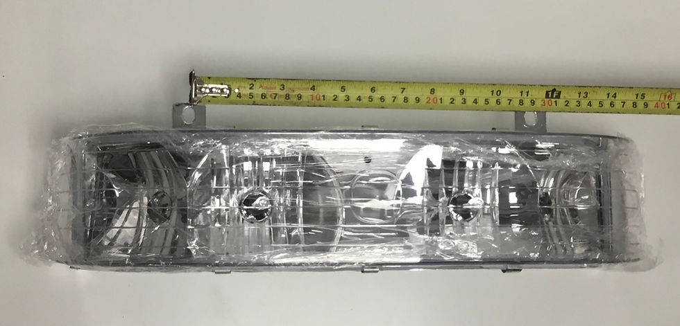 Thumbnail: Headlight- New Full Round Halogen Head Lamp Unit 28.5cm
