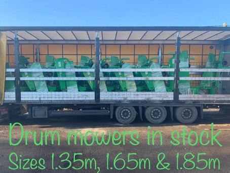 Drum mowers in stock