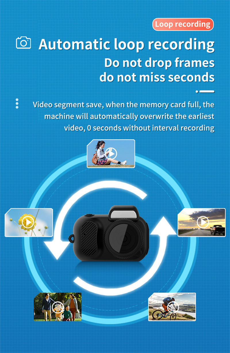 Thumbnail: Compact 1080p HD Retro Mini Camera - Perfect Pocket-Sized Gift for Any Occasion!