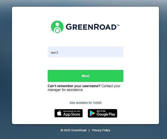 Log In | Greenroad