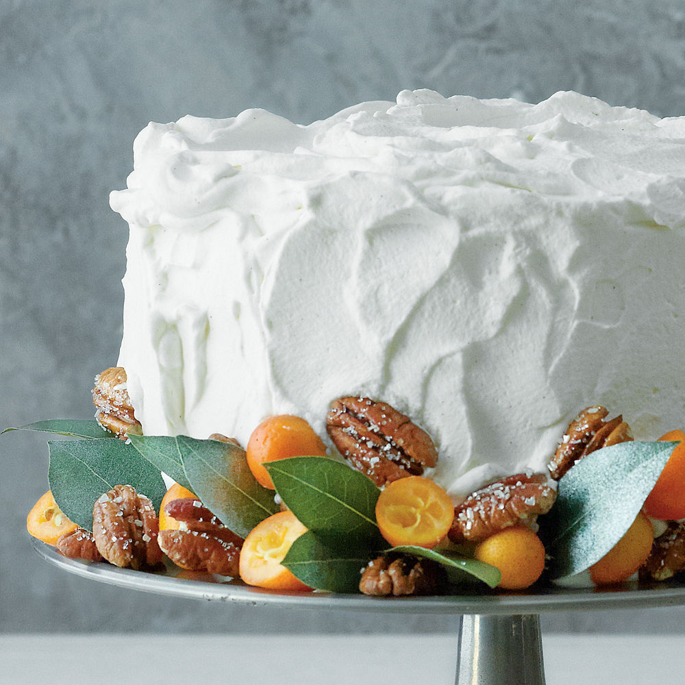 Marbled Pumpkin Praline Cake