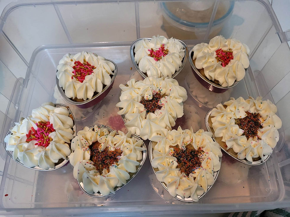 Thumbnail: Vanilla Rainbow Sprinkle Mini Cakes