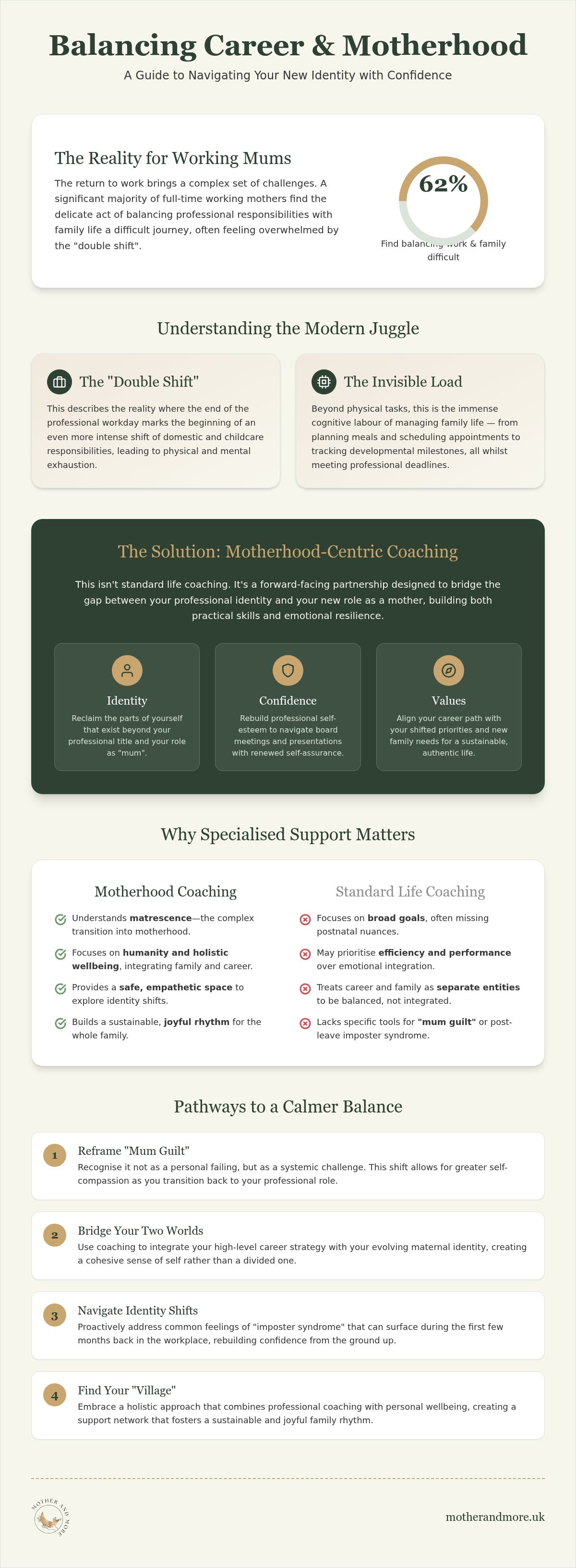 Balancing career and motherhood coaching