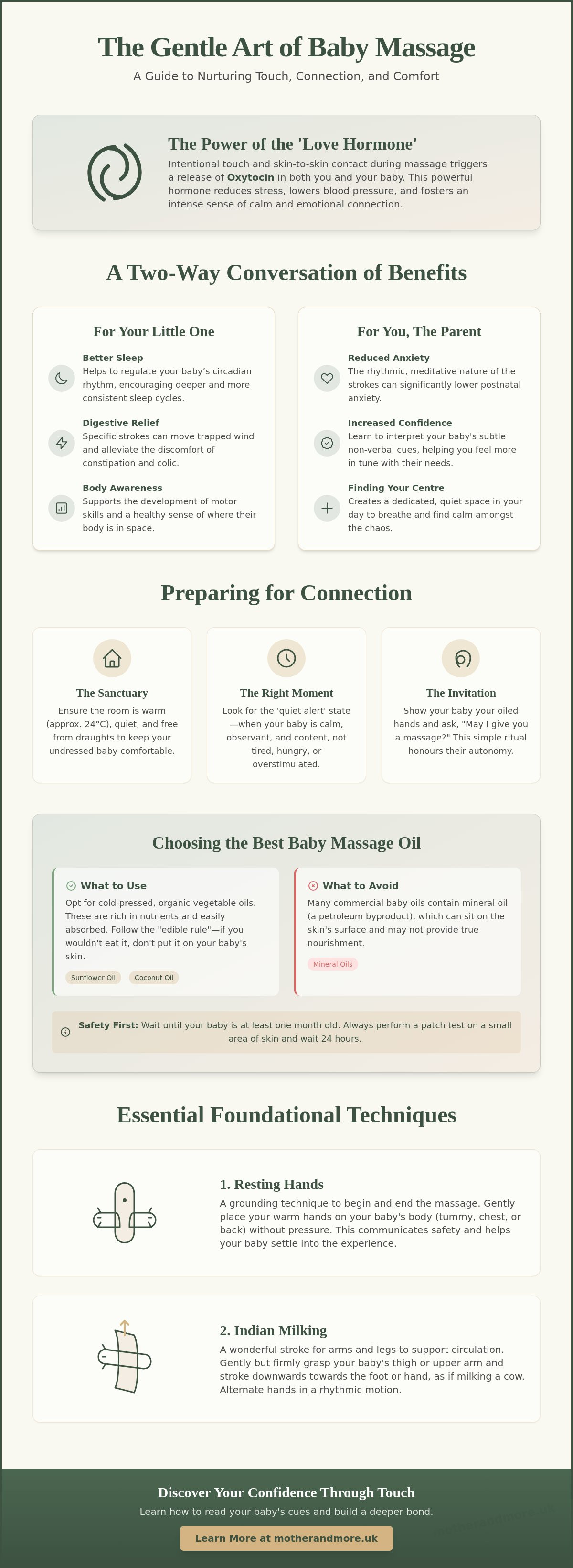 Baby massage techniques