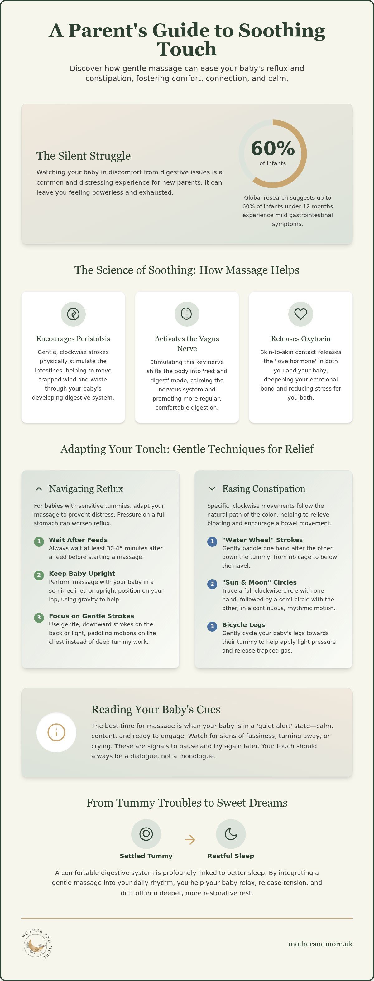 Baby massage for reflux