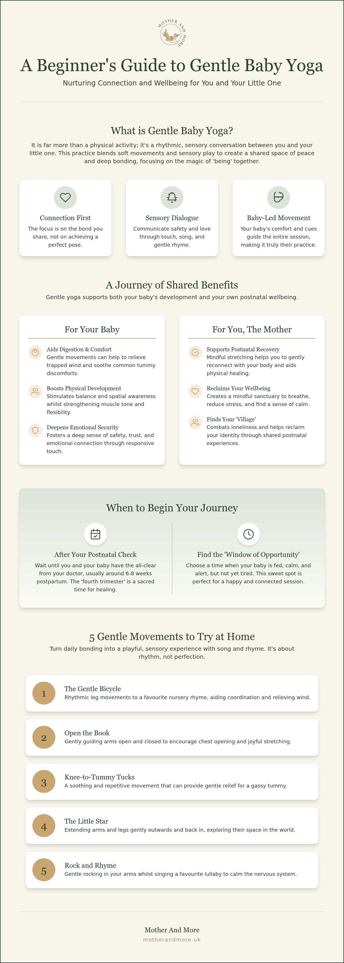 Gentle baby yoga for beginners
