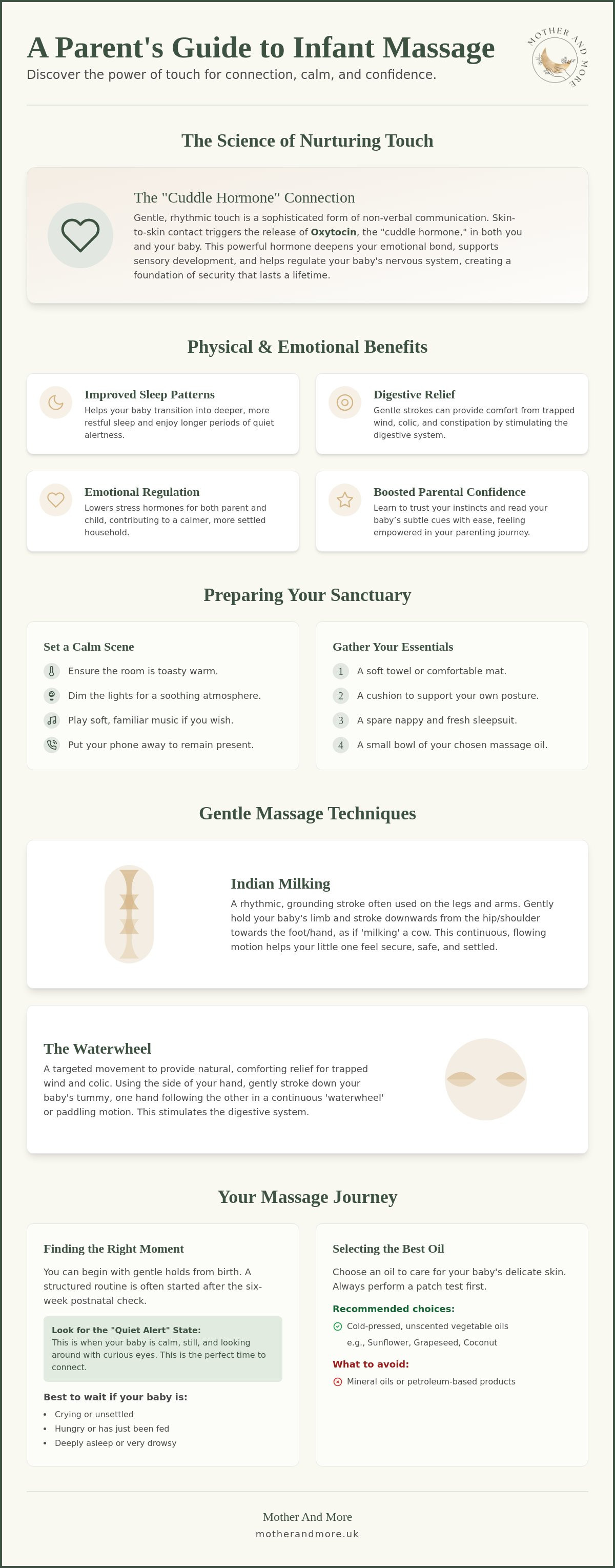 Infant massage techniques for parents