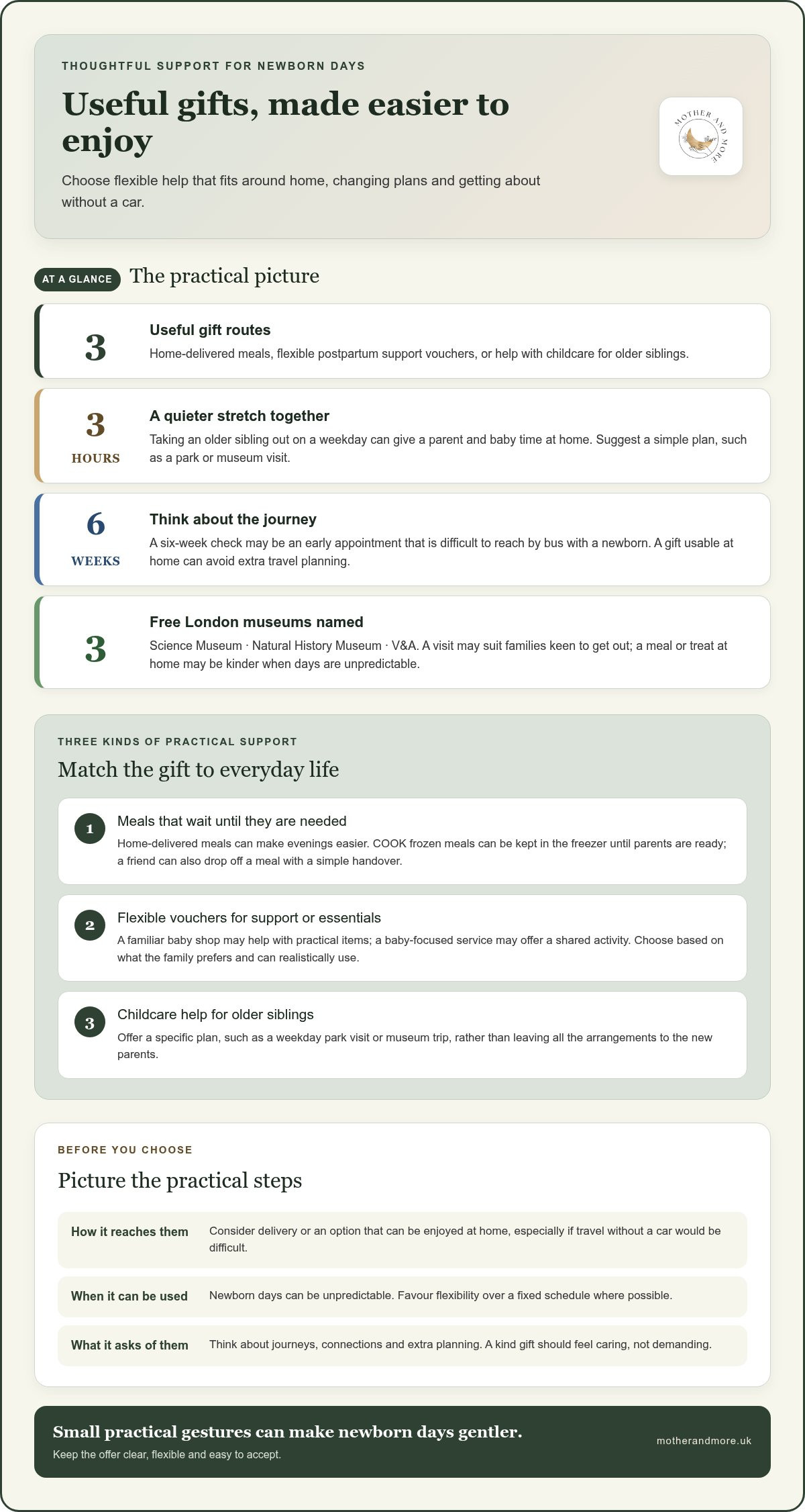 Gift voucher for new parents London