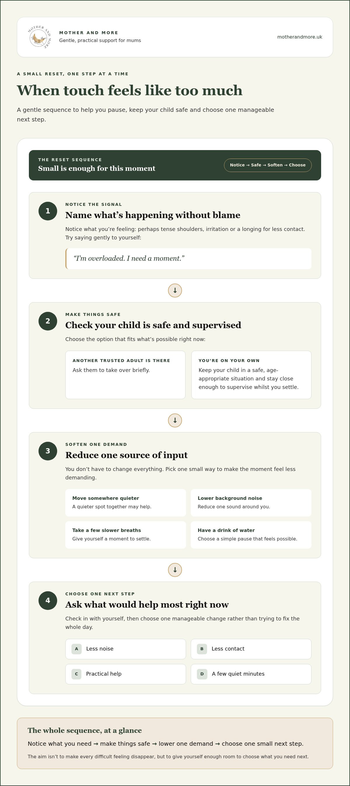 How to stop feeling touched out as a mum