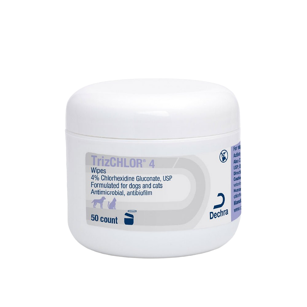 צנצנת מגבוני TrizCHLOR 4 Wipes של Dechra, 50 מגבונים