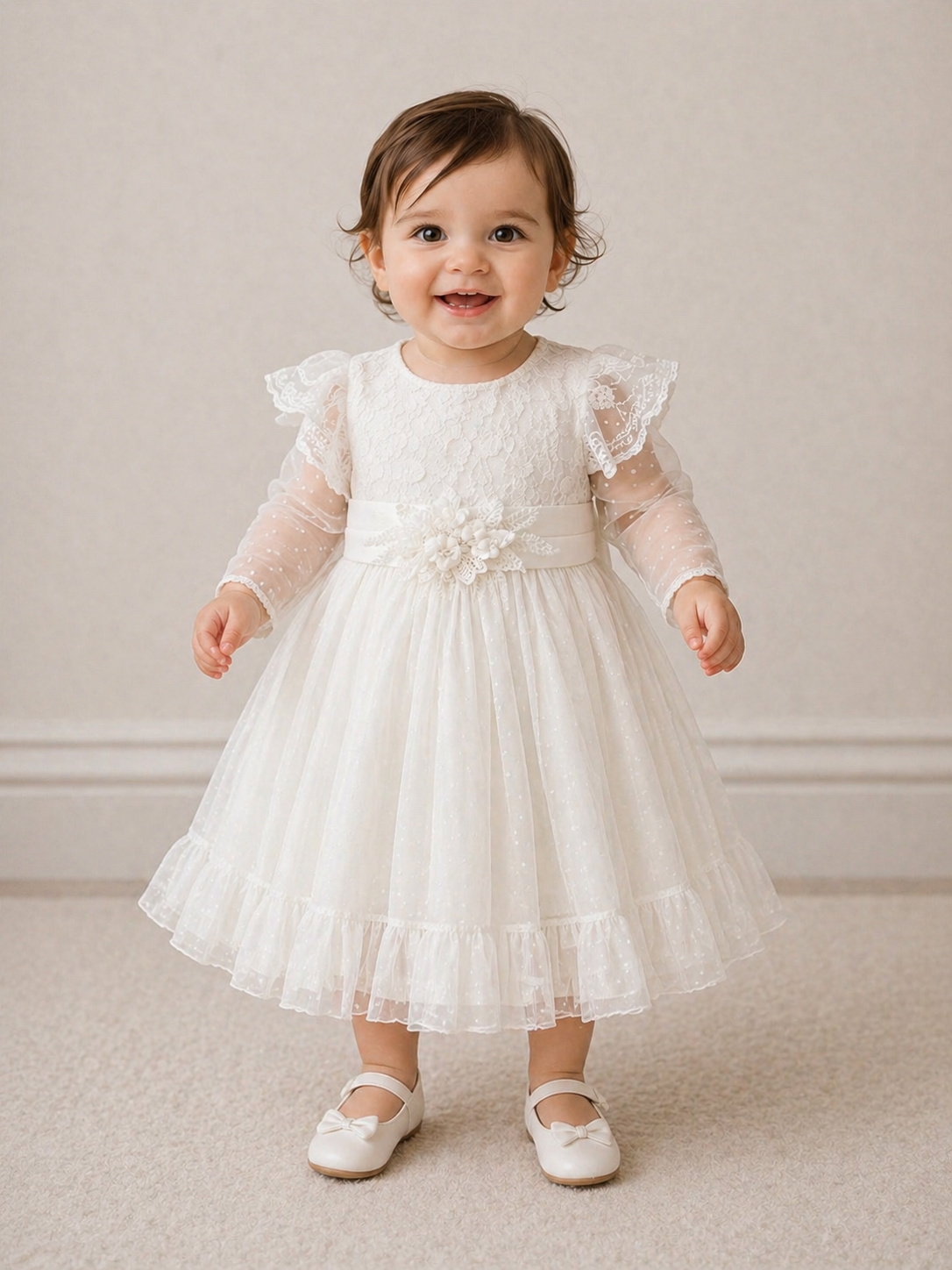 Vestido Baby Alegria (52 cm contorno)