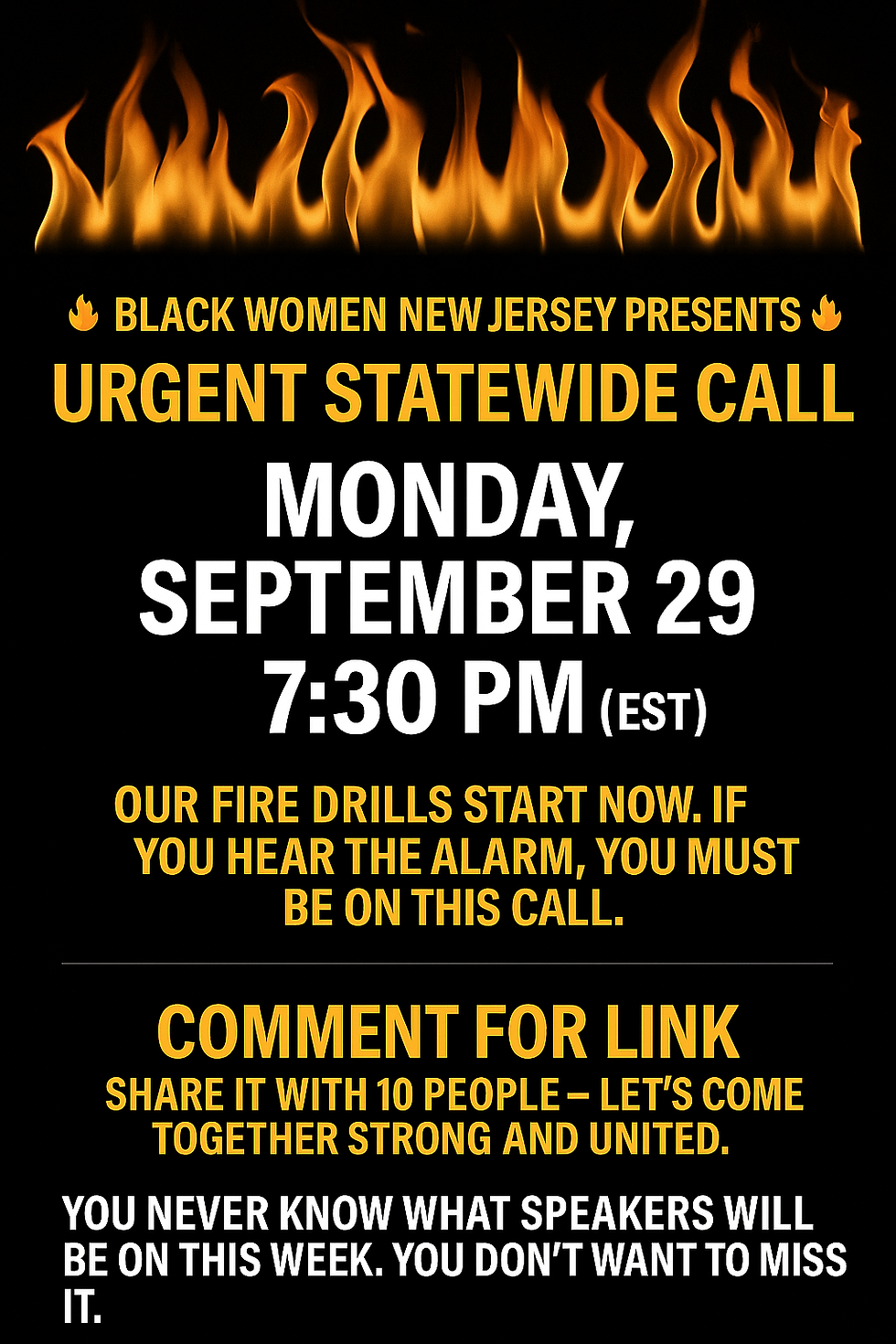 Statewide Urgent Meeting 