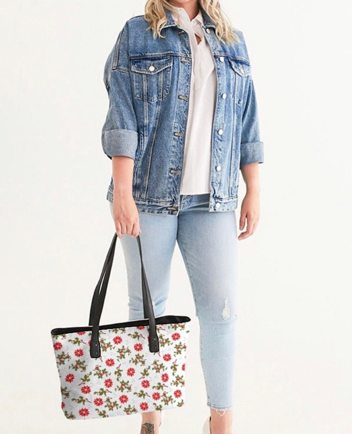 RED FLOWERS Stylish Tote