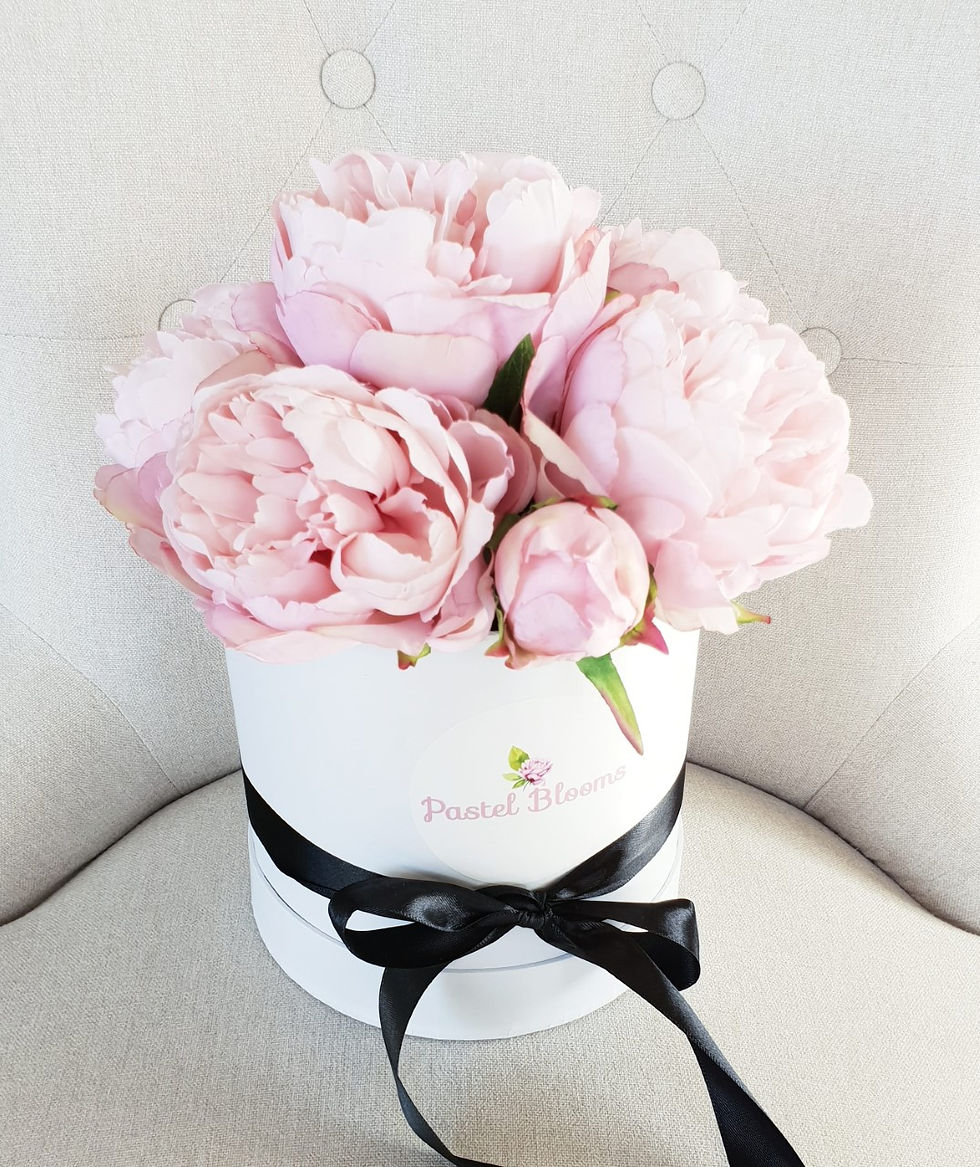 Thumbnail: Perfect Pastel Pink Peonies in Gift Box