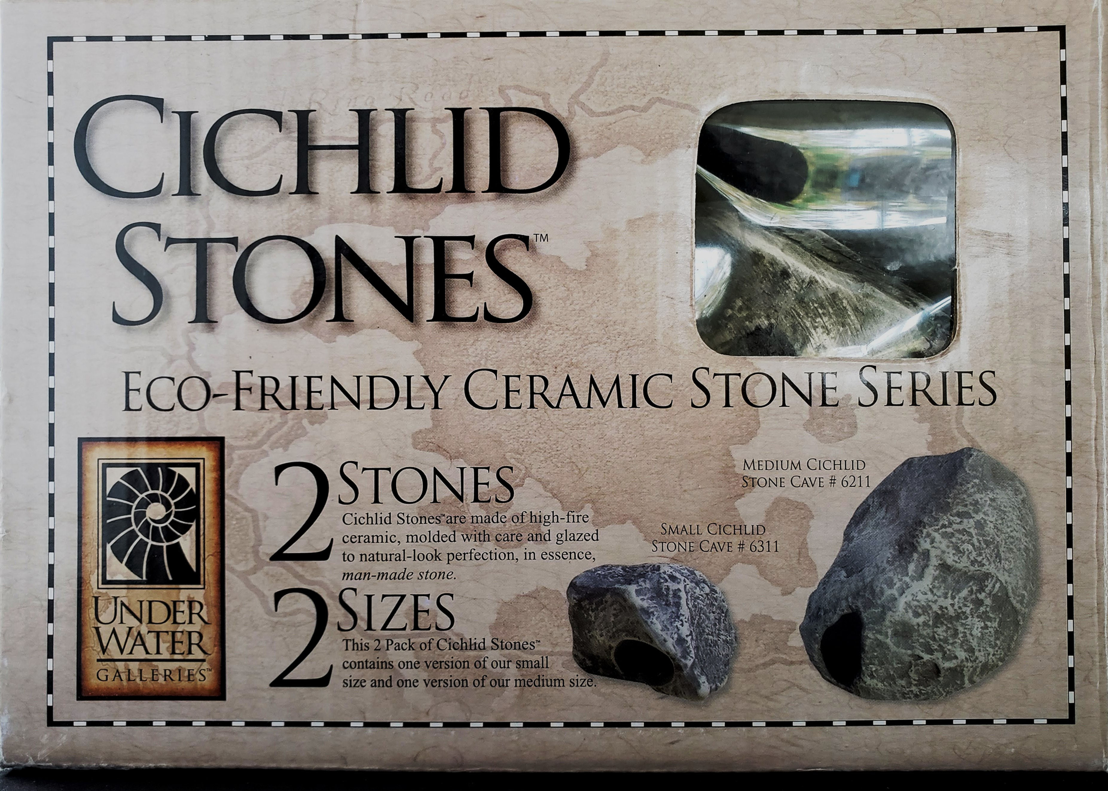 Underwater Galleries Cichlid Stone 6 Pc Aquarium Rock Kit